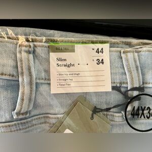 44x34 Big & Tall Slim Straight Total Flex Jeans- GoodFellows & Co. NWT